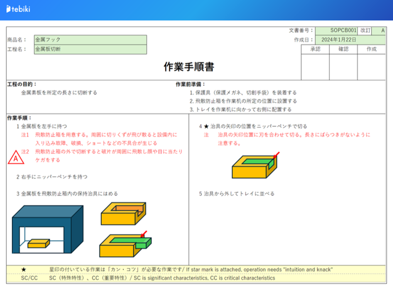 作業マニュアルテンプレート_製造業向け