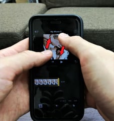 iMovieを使って、iPhoneで動画を回転させる