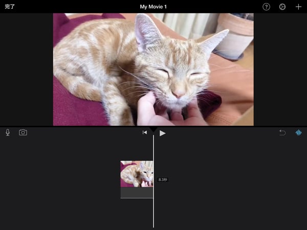 iMovieを使って、iPadで動画をトリミングする